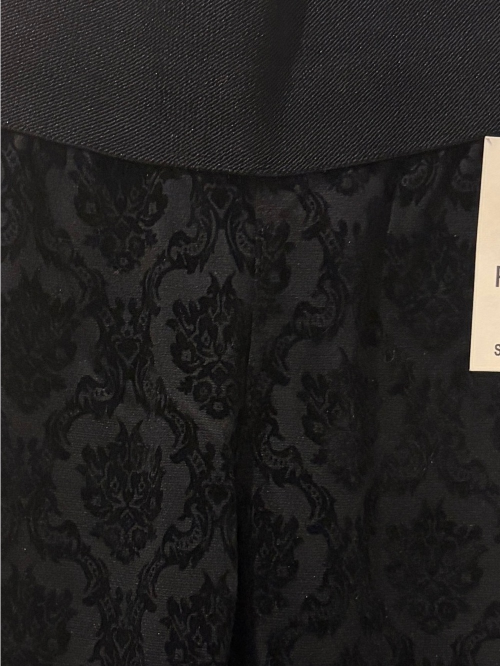 The Cielo Jeans Black Damask Leggings New with Tags - Picture 2 of 4